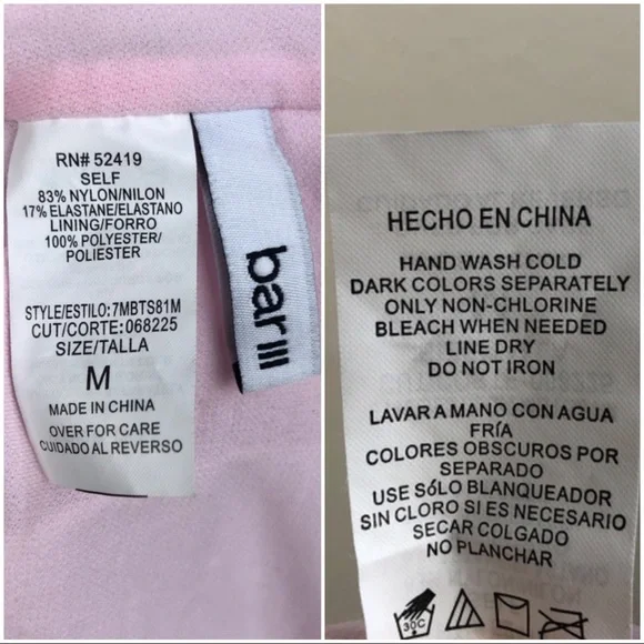 ✖️SOLD✖️•BAR III• NWOT Palm Reader Ruffle Sleeve Bikini Top - Picture 9 of 11